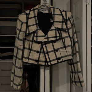 Vintage Moscherry Cropped Blazer